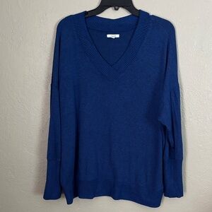 Maurice’s Pullover Soft VNeck Lightweight Sweater Blue Women’s XXL